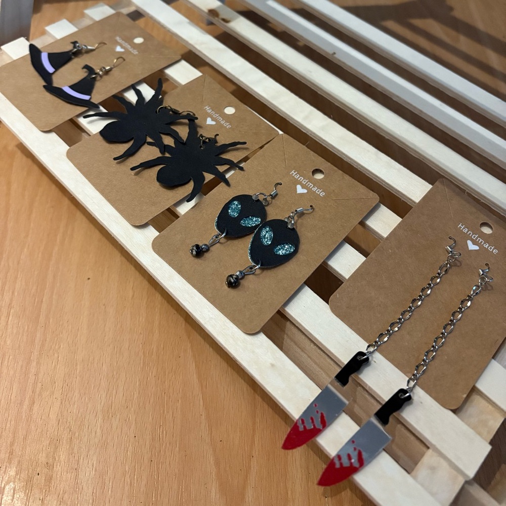 Handmade Halloween Earrings Set